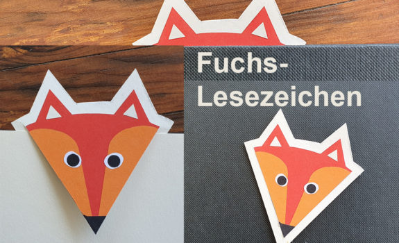 Bastelidee: Fuchs-Lesezeichen