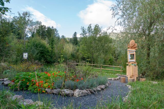 Im Rahmen des Insektenpfades wurde der Schmetterlingsgarten eröffnet.