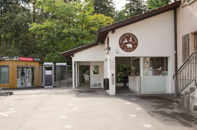 Der Eingang des Tierparks wurde in den 60-er Jahren erbaut und hat dringenden Erneuerungsbedarf.
