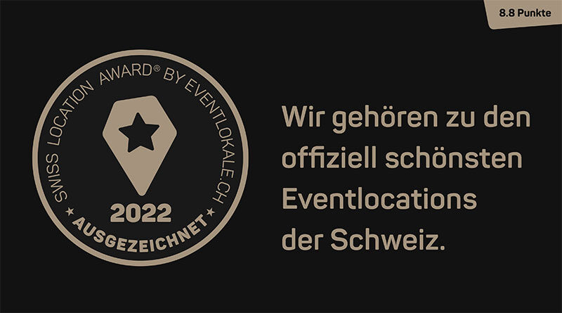 Swiss Location Award 2022, Auszeichnung
