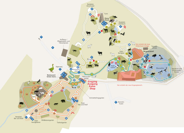 Plan Natur- und Tierpark Goldau, 9. Januar - 24. Februar 2023